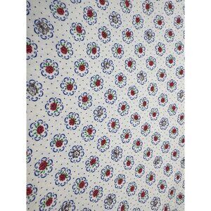 Avon Converting Co. Floral Cotton Fabric 1/2 yard x 44"